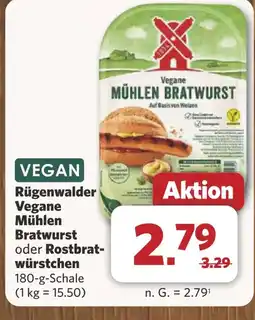 Combi Rügenwalder Vegane Mühlen Bratwurst oder Rostbrat würstchen aanbieding