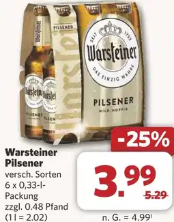 Combi Warsteiner Pilsener aanbieding