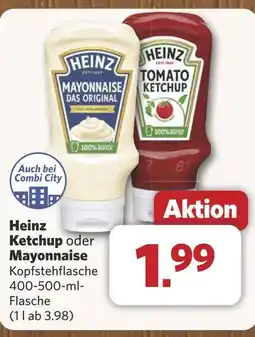 Combi Heinz Ketchup oder Mayonnaise aanbieding