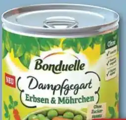 Combi Bonduelle Junge Erbsen oder Erbsen mit Möhrchen aanbieding