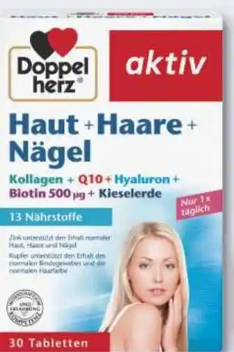 Combi Doppelherz aktiv Haut + Haare + Nägel aanbieding