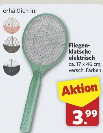 Combi Fliegen- klatsche elektrisch aanbieding