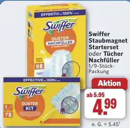 Combi Swiffer Staubmagnet Starterset oder Tücher Nachfüller aanbieding