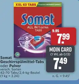Combi Somat Geschirrspülmittel-Tabs oder Pulver aanbieding