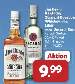 Combi Jim Beam Kentucky Straight Bourbon Whiskey oder Likör aanbieding