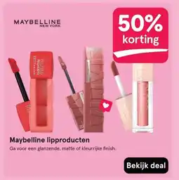 Etos Maybelline lipproducten aanbieding