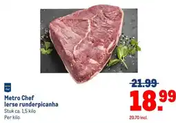 Makro Metro Chef lerse runderpicanha S aanbieding
