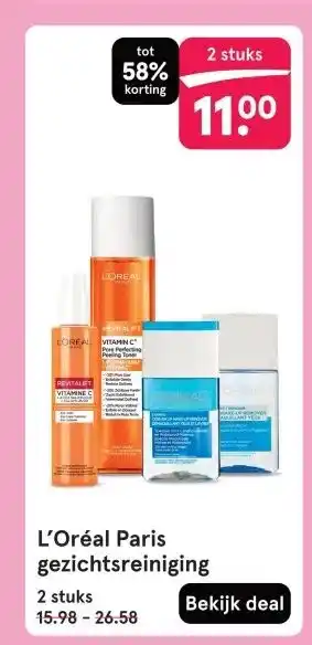 Etos L'Oréal Paris gezichtsreiniging aanbieding