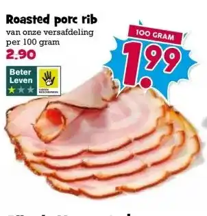 Boon`s Markt Roasted porc rib aanbieding