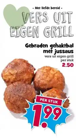 Boon`s Markt Gebraden gehaktbal met jussaus aanbieding