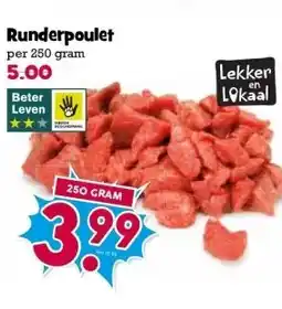 Boon`s Markt Runderpoulet per 250 gram aanbieding