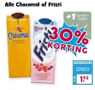 Boon`s Markt Alle Chocomel of Fristi aanbieding