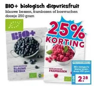 Boon`s Markt BIO+ biologisch diepvriesfruit aanbieding