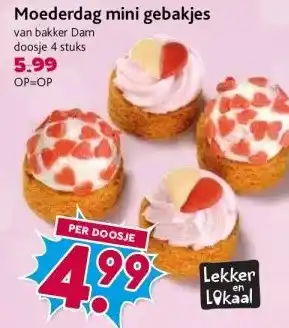 Boon`s Markt Moederdag mini gebakjes aanbieding