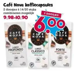 Boon`s Markt Café Nova koffiecapsules aanbieding