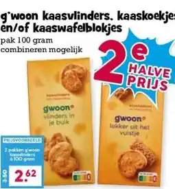 Boon`s Markt g'woon kaasvlinders, kaaskoekjes en/ofkaaswafelblokjes aanbieding