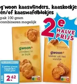Boon`s Markt g'woon kaasvlinders, kaaskoekjes en/ofkaaswafelblokjes aanbieding