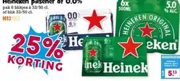 Boon`s Markt Heineken pilsener of 0.0% aanbieding