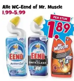 Boon`s Markt Alle WC-Eend of Mr. Muscle aanbieding