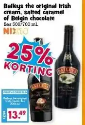 Boon`s Markt Baileys the original Irish cream, salted caramel of Belgin chocolate aanbieding