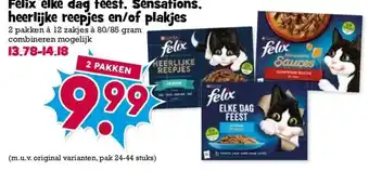 Boon`s Markt Felix elke dag feest, Sensations, heerlijke reepjes en/of plakjes aanbieding