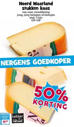 Boon`s Markt Noord Waarland stukken kaas aanbieding