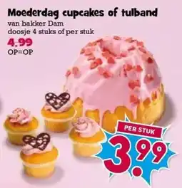 Boon`s Markt Moederdag cupcakes of tulband aanbieding