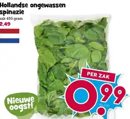 Boon`s Markt Hollandse ongewassen spinazie aanbieding