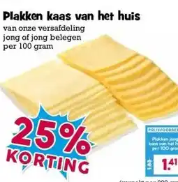 Boon`s Markt Plakken kaas van het huis aanbieding