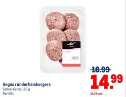 Makro Angus runderhamburgers aanbieding