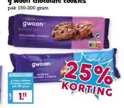 Boon`s Markt g'woon chocolate cookies aanbieding