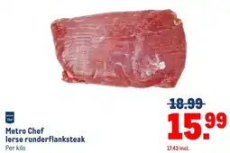 Makro Chef Metro Chef lerse runderflanksteak aanbieding