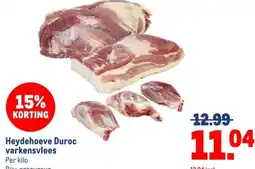 Makro Heydehoeve Duroc varkensvlees aanbieding