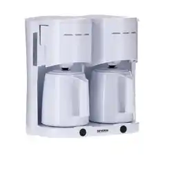 Bol.com Duo Koffiezetapparaat 2x 8 Koppen - Severin KA 9314 wit aanbieding