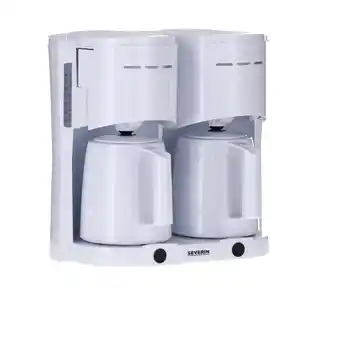Bol.com Duo Koffiezetapparaat 2x 8 Koppen - Severin KA 9314 wit aanbieding