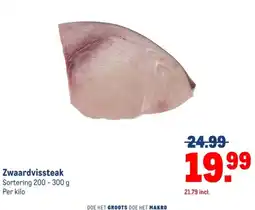 Makro Zwaardvissteak aanbieding