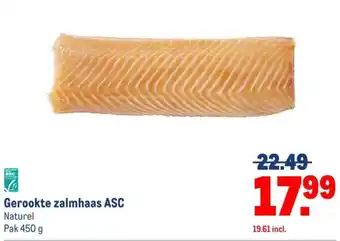 Makro Gerookte zalmhaas ASC aanbieding