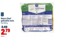 Makro Metro Chef gekookte mais aanbieding
