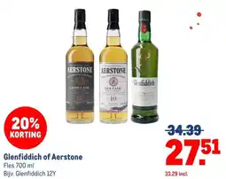 Makro Glenfiddich of Aerstone aanbieding
