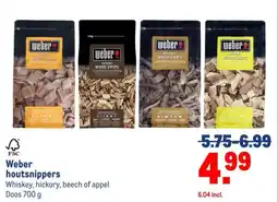 Makro Weber houtsnippers aanbieding