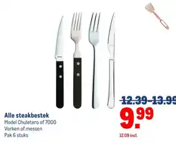 Makro Alle steakbestek aanbieding