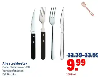 Makro Alle steakbestek aanbieding