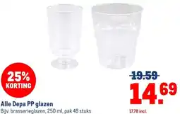 Makro Alle Depa PP glazen aanbieding