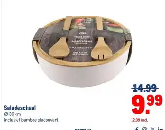 Makro Saladeschaal aanbieding