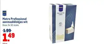Makro Metro Professional aanmaakblokjes wit aanbieding
