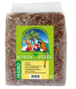 Zooplus 2x25l Hugro kokosstrooisel voor kleine dieren aanbieding
