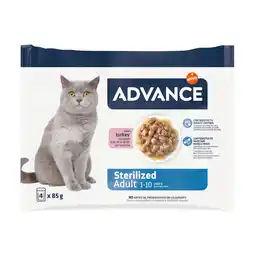 Zooplus 42 + 10 gratis! Advance natvoer voor katten 52 x 85 g aanbieding