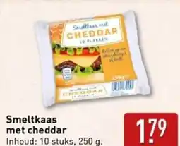 ALDI Smeltkaas met cheddar aanbieding