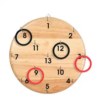 Bol.com BS Toys Ringwerpen Werpspel Hout - Speelgoed vanaf 6 Jaar - 1 tot 6 Spelers - Ring Gooien Spel aanbieding