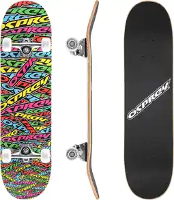 Bol.com Osprey Stickers 31 Double Kick Pro Skateboard - ABEC 5 - Ideaal voor Beginners & Trucs aanbieding